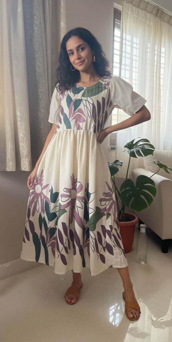 Bloom Essence Cotton Dress